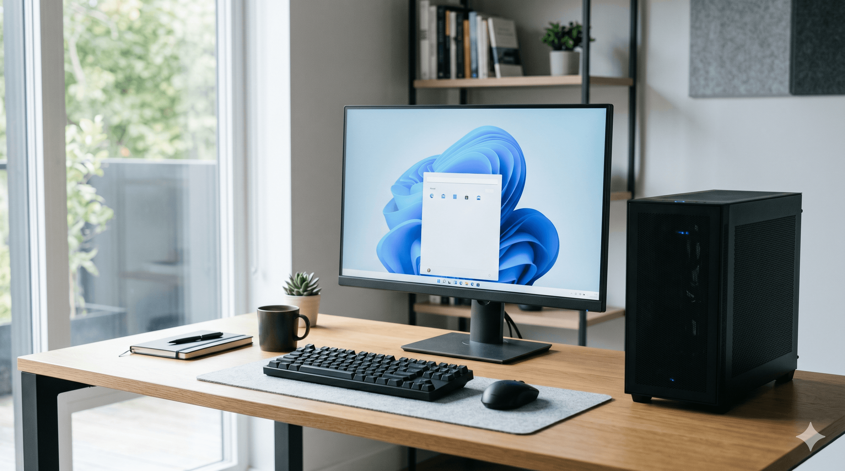 Desktop PC cleanup illustration