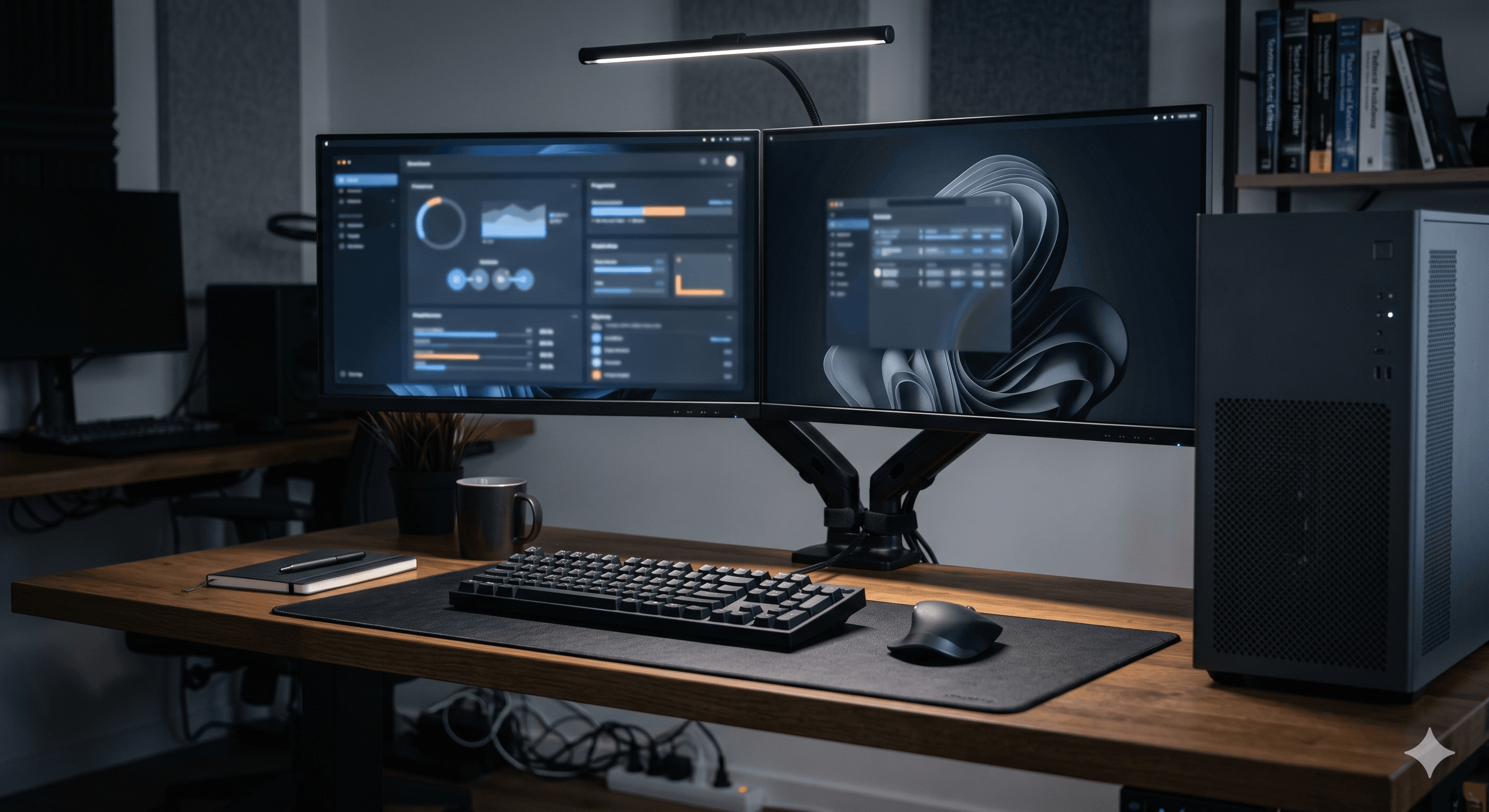 Workstation cleanup illustration